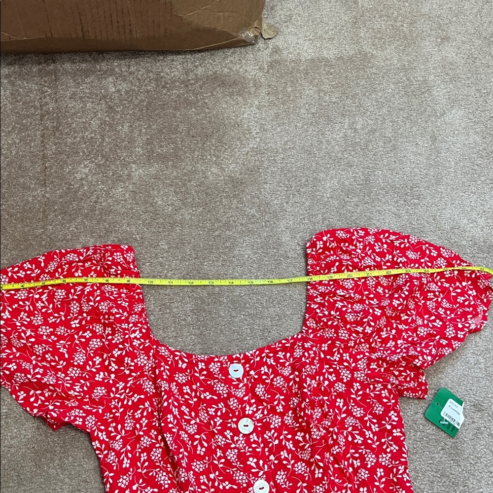 NWT luxology | floral jumpsuit | Small Smocked back - Picture 10 of 14